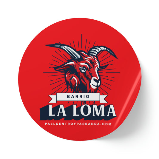 La Loma, Guayos. Round Sticker Label Rolls