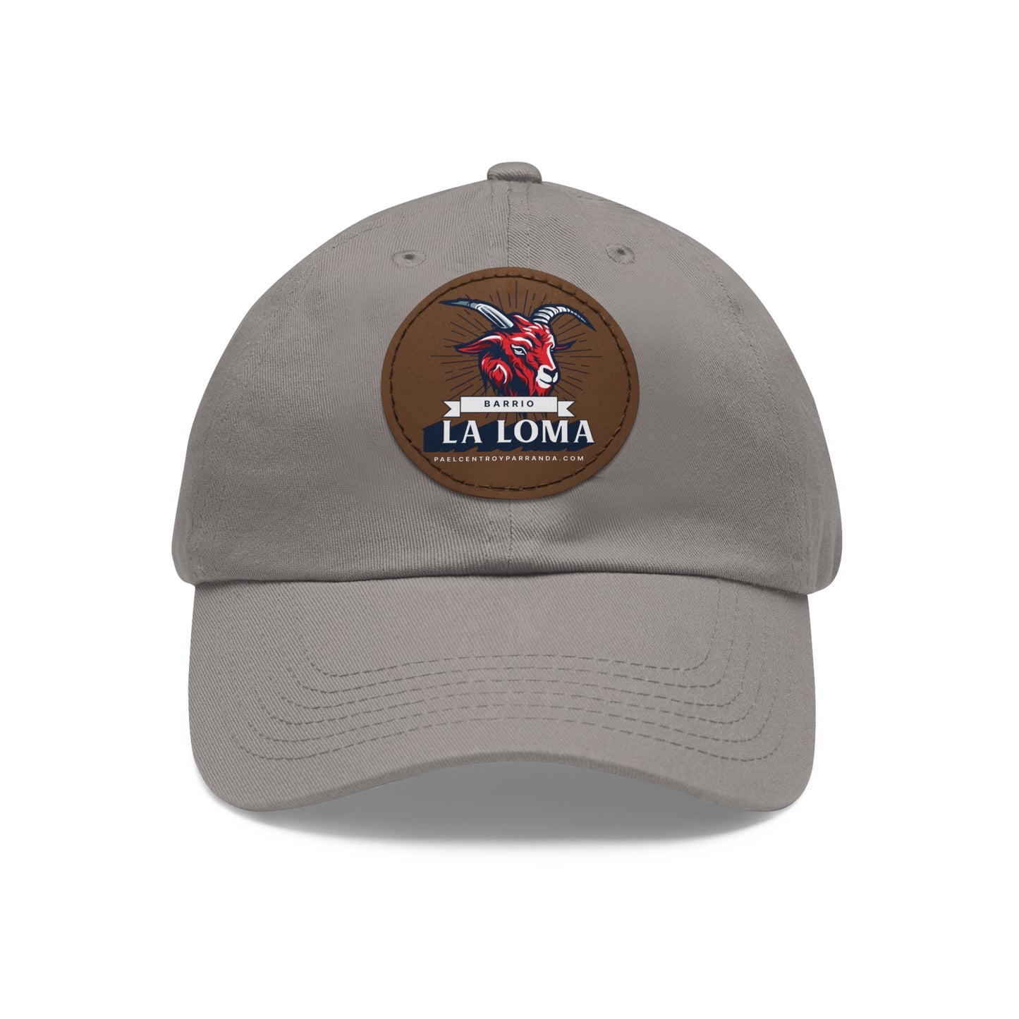 La Loma, Guayos. Dad Hat with Leather Patch (Round)