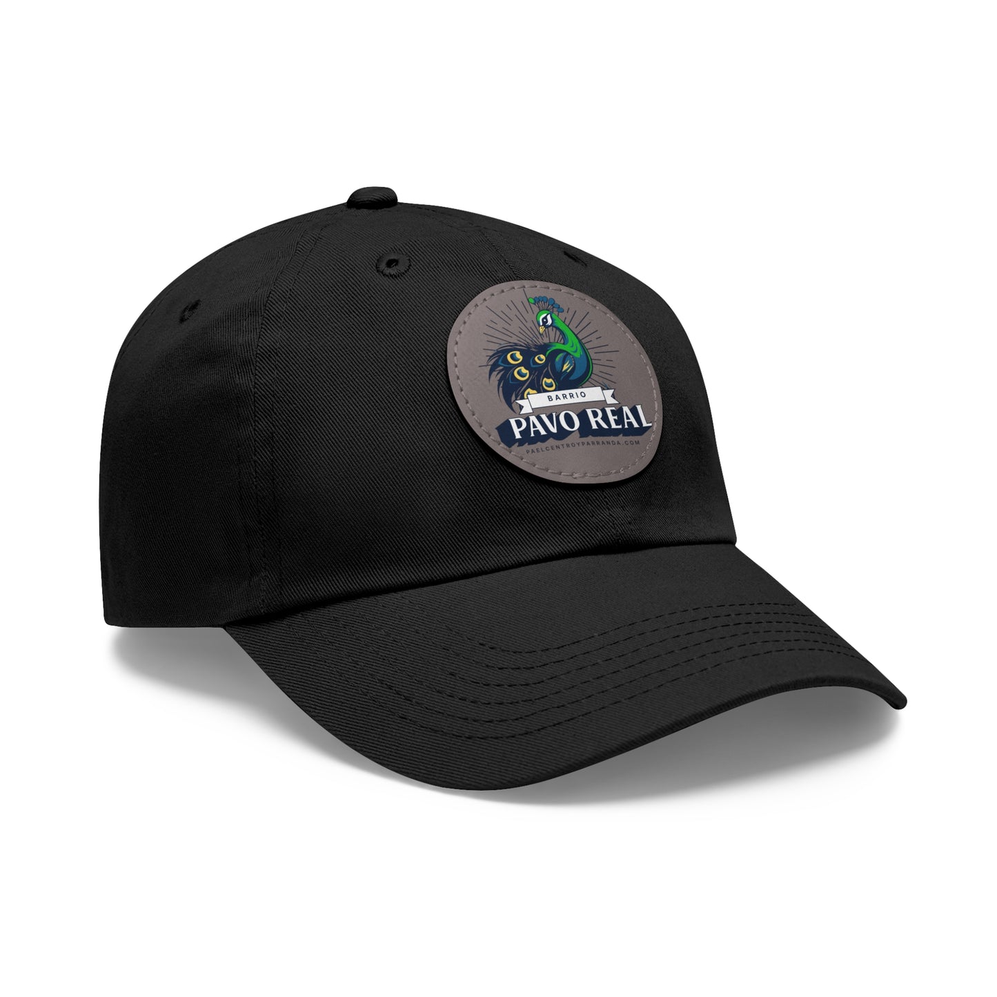 Pavo Real, El Santo. Dad Hat with Leather Patch (Round)