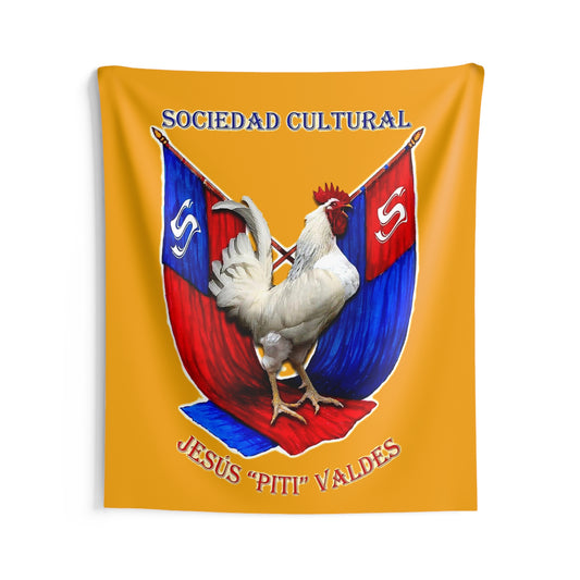 Sociedad Cultural 'Jesús "Piti" Valdes' Rooster Wall Tapestry