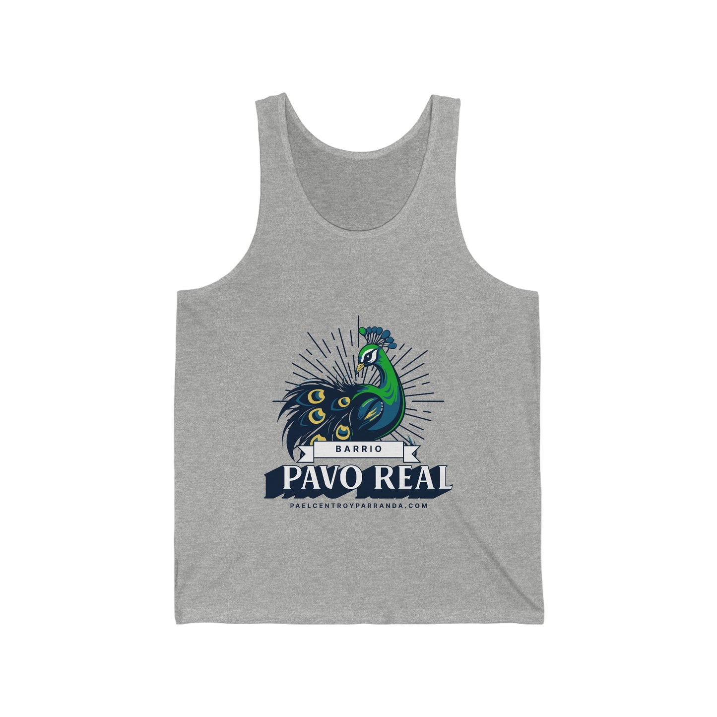 Pavo Real, El Santo. Unisex Jersey Tank