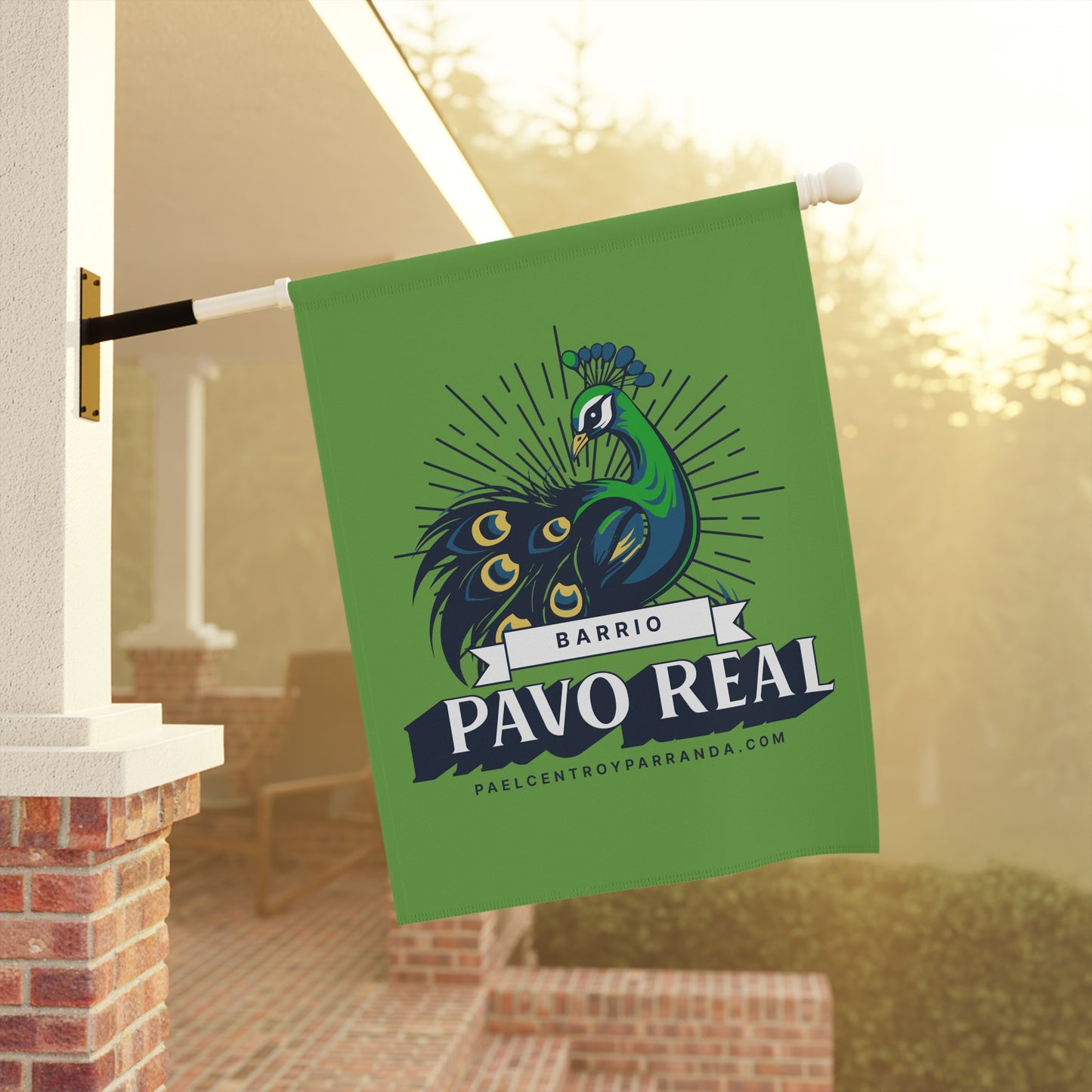 Pavo Real, El Santo. Garden & House Banner