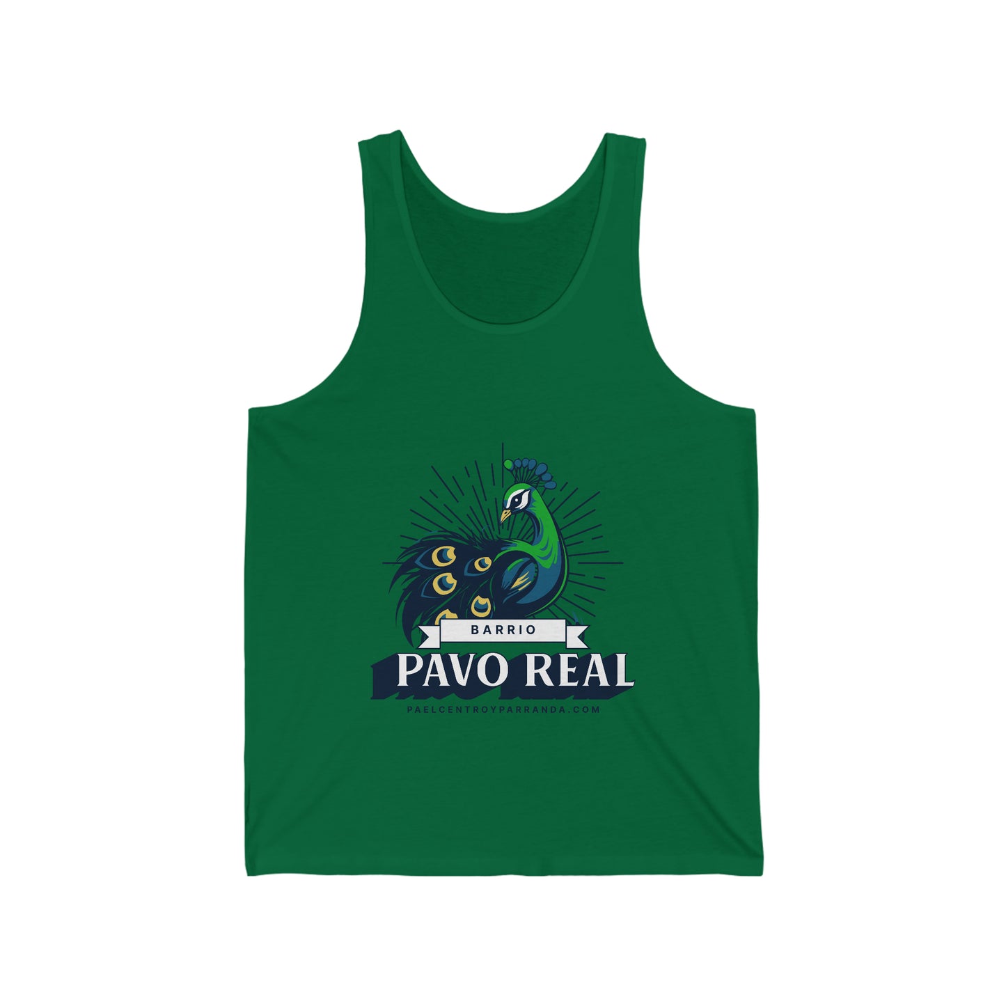 Pavo Real, El Santo. Unisex Jersey Tank