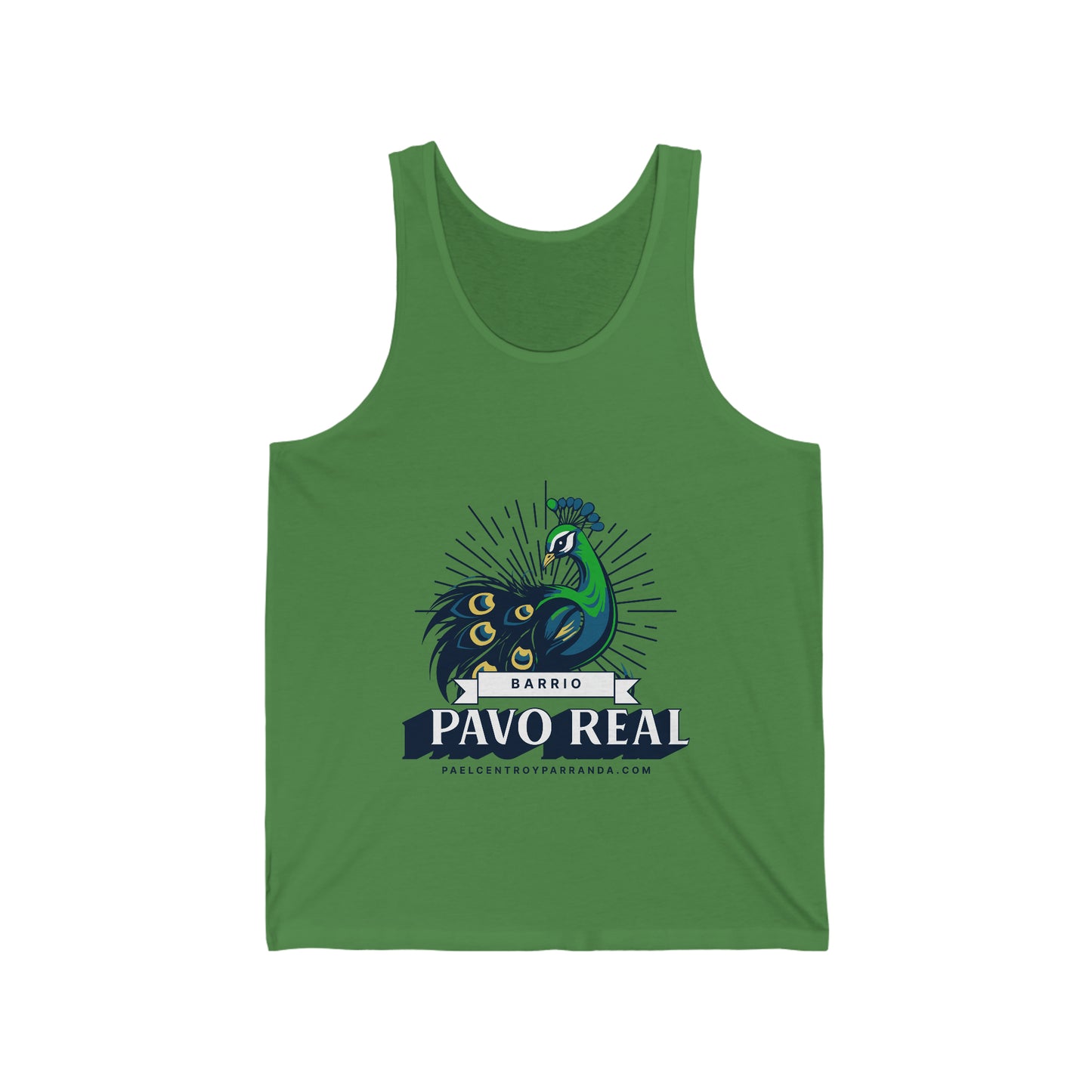 Pavo Real, El Santo. Unisex Jersey Tank