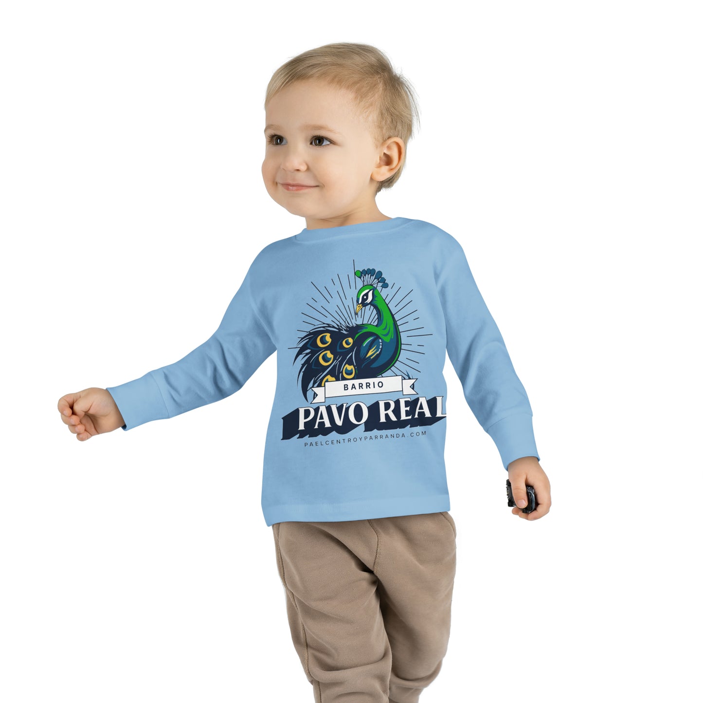 Pavo Real, El Santo. Toddler Long Sleeve Tee