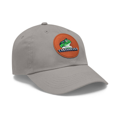 Cantarrana, Guayos. Dad Hat with Leather Patch (Round)